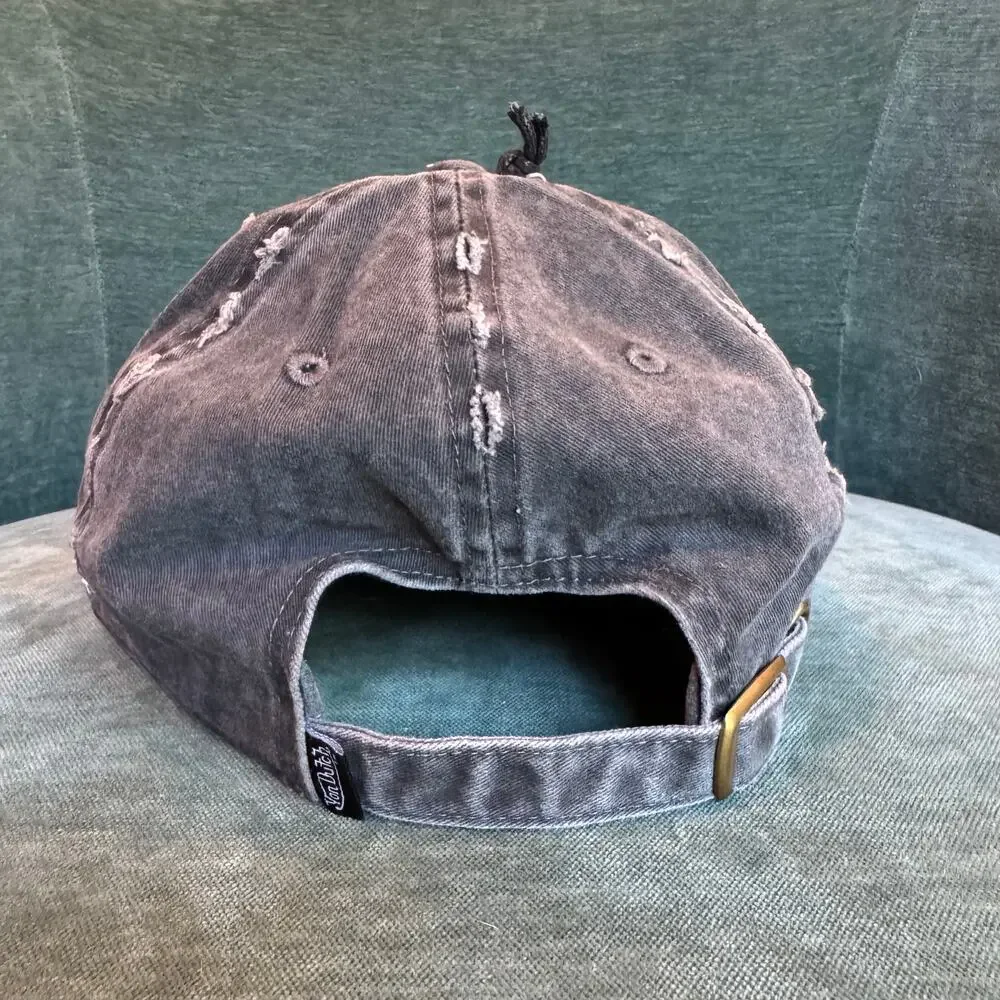 Von Dutch Black Distressed Vintage Hat NWT